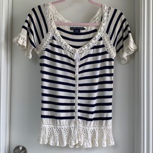 RALPH LAUREN Cardigan With Cotton & Silk